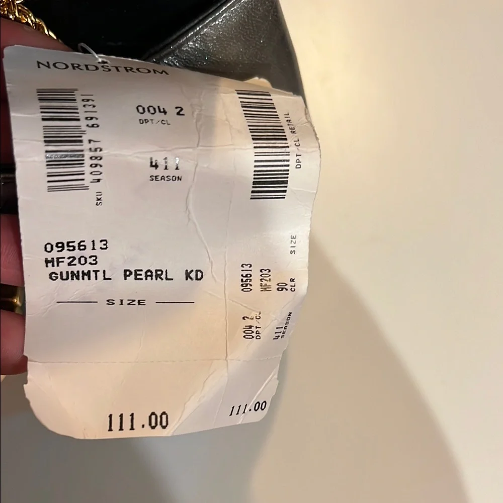 Vintage gunmetal Leather Bag with Gold Chain Brand New with Tags - Picture 3 of 6